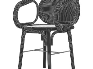3d-contour-dining-armchair 3D Model