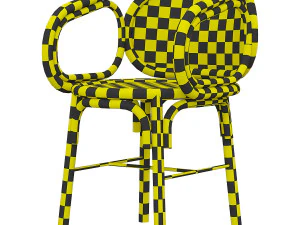 3d-contour-dining-armchair 3D Model