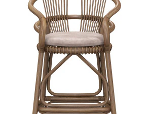 board-chair-with-rotan 3D Model