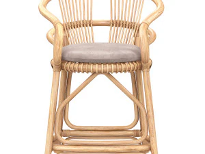 board-chair-with-rotan 3D Model
