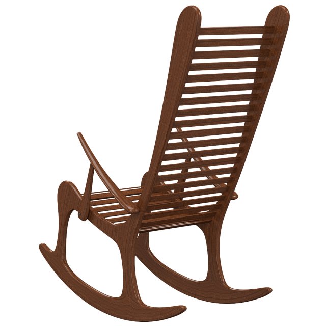rocking-chair 3D Model .c4d .max .obj .3ds .fbx .stl .blend 