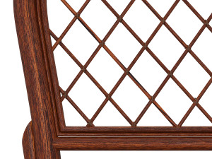wicker-rattan-wooden-rattan-dining-chair 3D Model