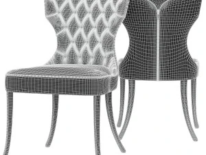 vittoria-frigerio-adda-capitonne-chair 3D Model
