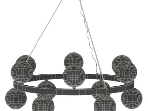 ball-hanging-lamp-height-adjustable Model 3D
