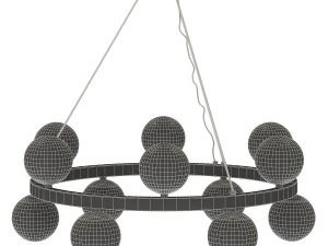 ball-hanging-lamp-height-adjustable 3D Model