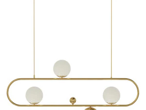 horizontal-balls-balance-brass-3 3D Model
