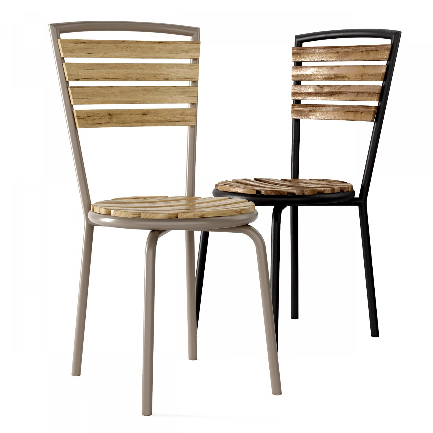 mesa de madera vaca en la cafetera exterior 3D Model .c4d .max .obj .3ds .fbx .stl .blend 