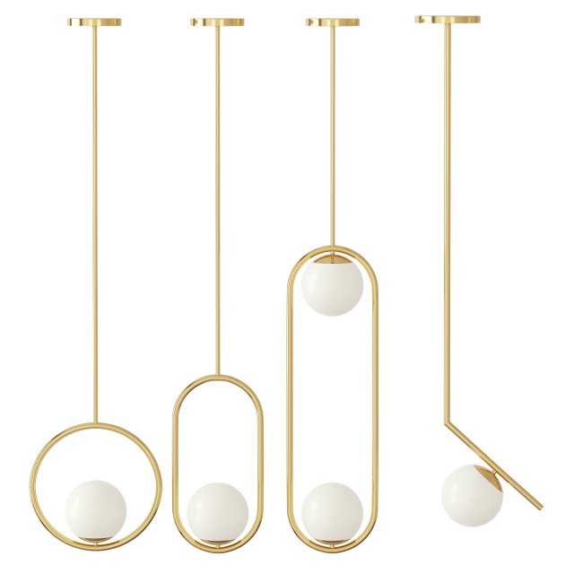 pendant-light 3D Model .c4d .max .obj .3ds .fbx .stl .blend 