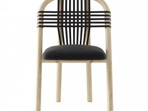 very wood unam side chair 3D 모델