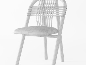 very wood unam side chair 3D 모델