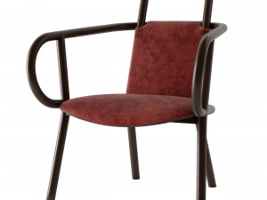 zantilam lounge armchair by very wood 3D Model