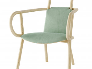 zantilam lounge armchair by very wood 3D Model