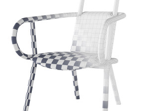 zantilam lounge armchair by very wood 3D Model