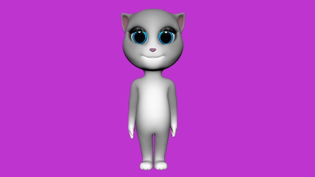 virtual cat 3d character 3D 모델 .c4d .max .obj .3ds .fbx .stl .blend 