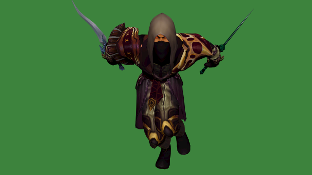 assassin 3d character battle 3D 模型 .c4d .max .obj .3ds .fbx .stl .blend 