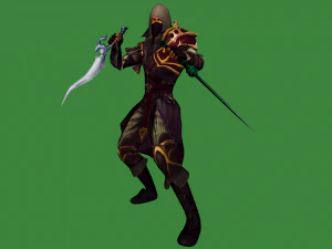 assassin 3d character battle 3D Model
