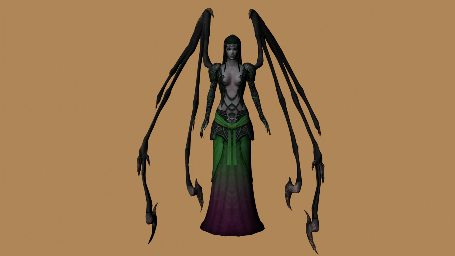 evil mage - 3d character warrior 3D Model .c4d .max .obj .3ds .fbx .stl .blend 