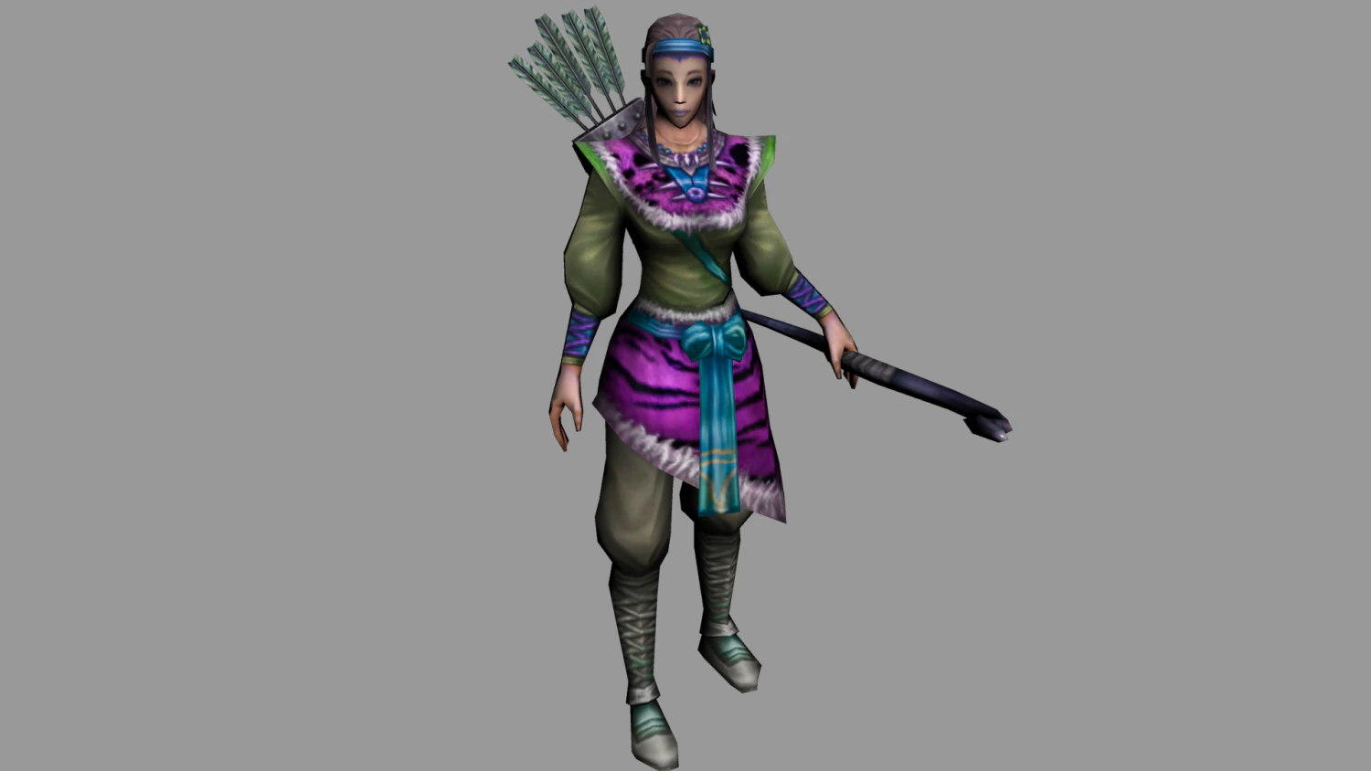 girl hunter - 3d character 3D Model .c4d .max .obj .3ds .fbx .stl .blend 