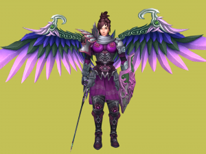 girl knight 3d female warrior Modèle 3D