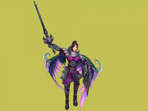 girl knight 3d female warrior Modèle 3D