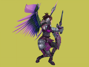 girl knight 3d female warrior Modèle 3D