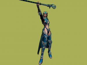 mage girl 3d female sorceress 3D Model