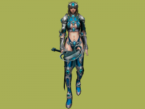 mage girl 3d female sorceress 3D Model
