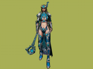 mage girl 3d female sorceress 3D Model