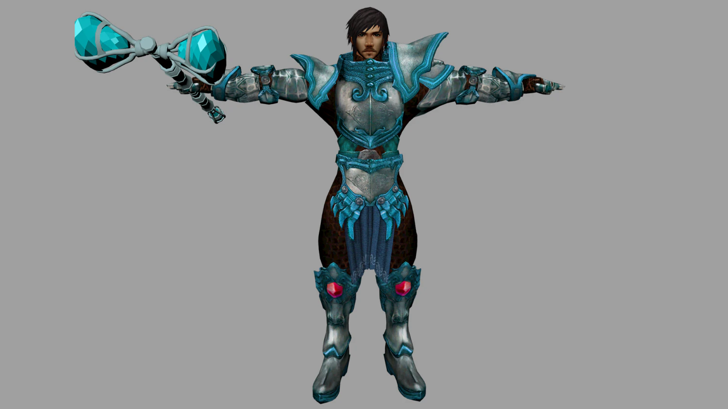paladin 3d expert warrior 3D Model .c4d .max .obj .3ds .fbx .stl .blend 