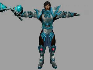 paladino guerriero esperto 3d Modello 3D