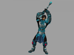 paladin 3d expert warrior 3D मॉडल