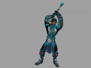 paladin 3d expert warrior 3D Model