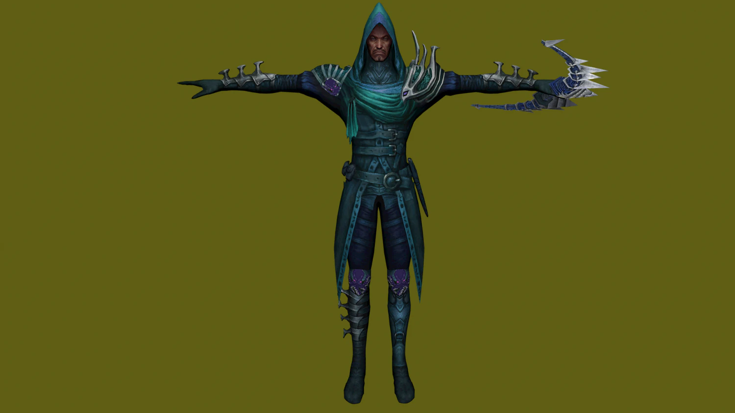 poison archer - 3d warrior character 3D Model .c4d .max .obj .3ds .fbx .stl .blend 