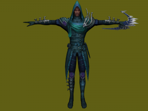 poison archer - 3d warrior character 3D Model