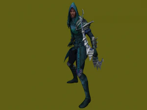 poison archer - 3d warrior character 3D Model