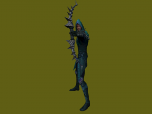 poison archer - 3d warrior character 3D Модель