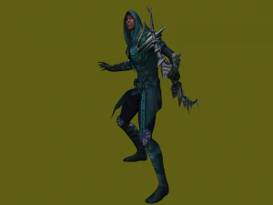 poison archer - 3d warrior character 3D Model