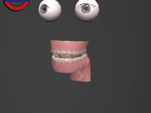Human anatomy male body stylized cartoon v1 3Dモデル