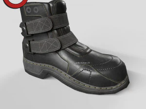 Sci fi shoes v2 game ready 3D Model