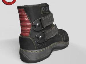 Sci fi shoes v2 game ready 3D Model