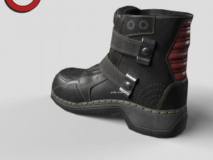 Sci fi shoes v2 game ready Modello 3D