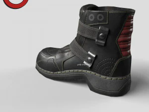 Sci fi shoes v2 game ready 3D Model