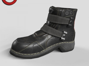 Sci fi shoes v2 game ready Modello 3D