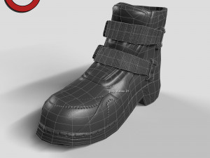 Sci fi shoes v2 game ready Modello 3D