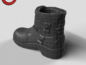 Sci fi shoes v2 game ready 3D Model