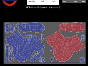 Sci fi shoes v2 game ready 3D Model