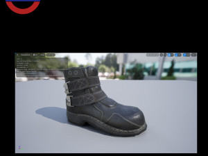 Sci fi shoes v2 game ready Modello 3D