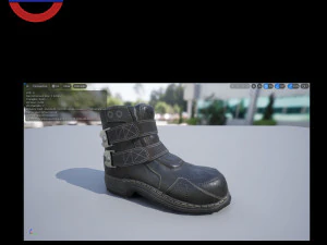Sci fi shoes v2 game ready 3D Model