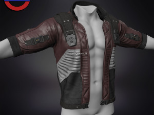 Sci fi cyberpunk jacket Game ready v1 3Dモデル