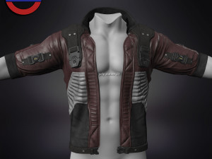 Sci fi cyberpunk jacket Game ready v1 3D Model